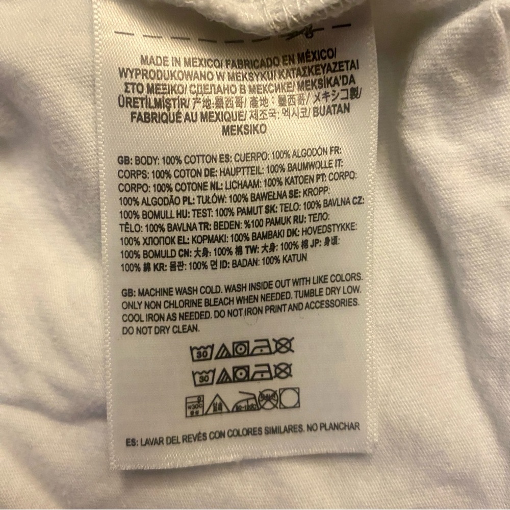 VANS Rainbow ‘Off The Wall’ Logo Juniors Medium along Sleeved Cropped Top - Picture 9 of 9